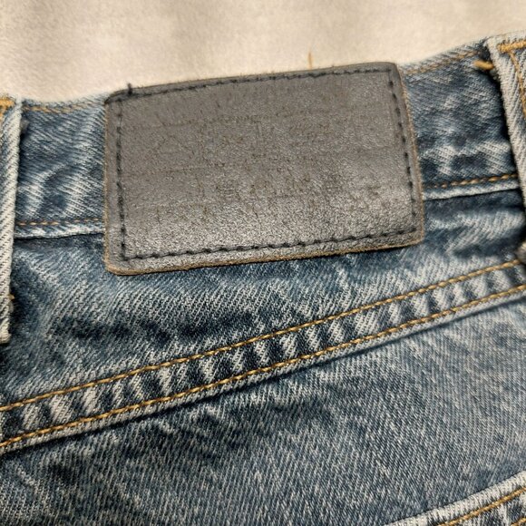 Axist Mens Blue Denim Jeans 33x32 Relaxed Fit Straight Leg 100% Cotton - Picture 4 of 13